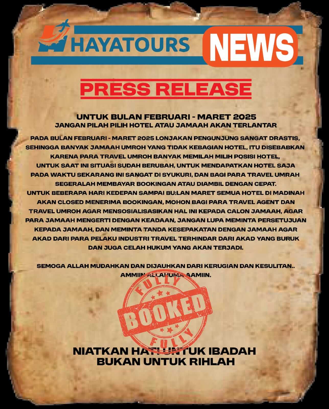 ANTRIAN HAJI TERLALU PANJANG ? ada Solusi Cerdas dari Hayatours dan Kemenag!